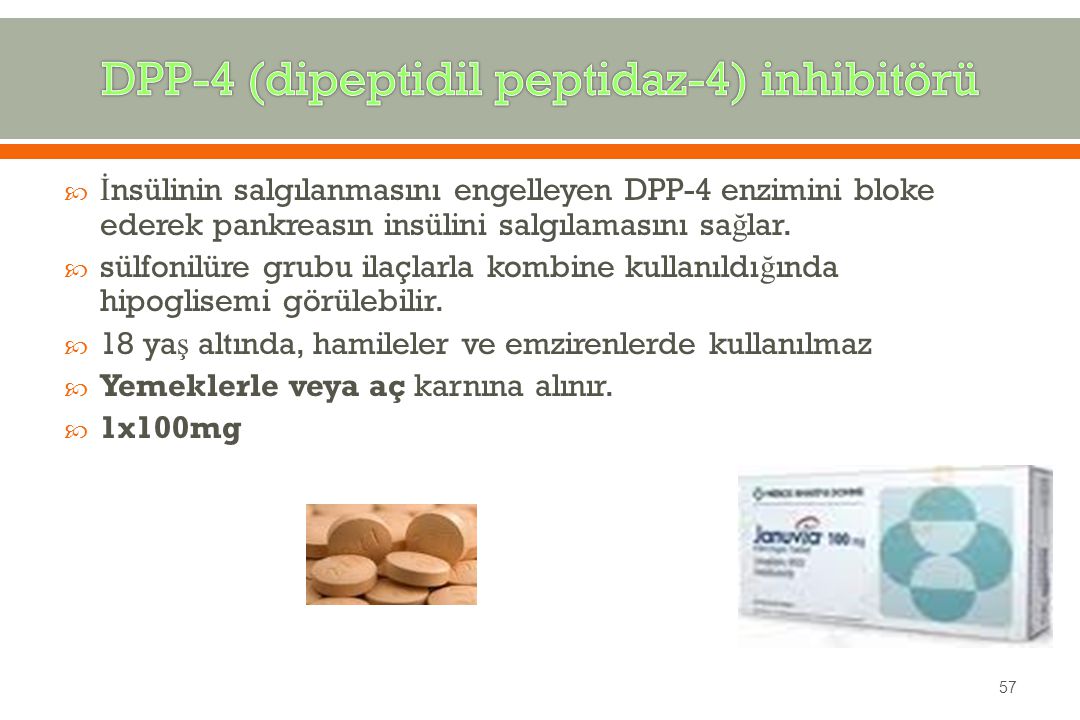 dpp4 inhibitörü ilaçlar